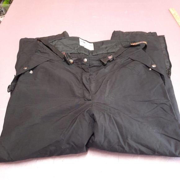 Vintage Polaris Snowmobile Snow Pants Adult XL Black‎ Insulated USA Made - Picture 1 of 8
